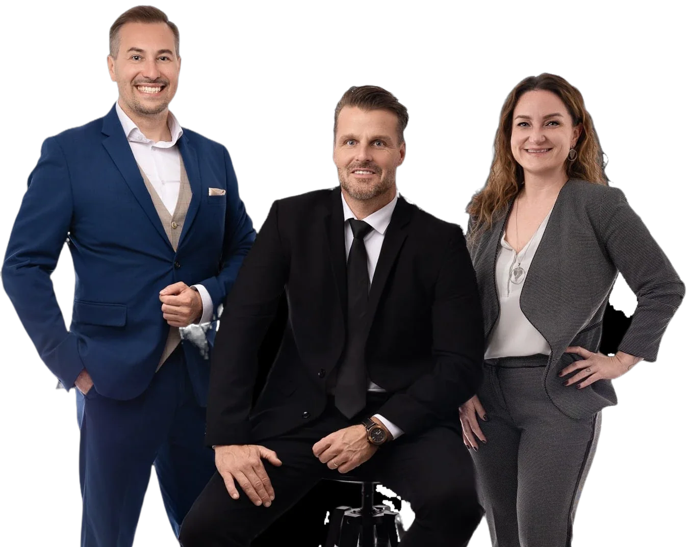 Marcin Poplawski, Krzysztof Palka en Ewelina Palak-Poplawski